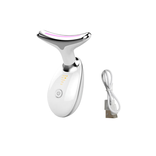 Rechargeable Neck & Facial Massager with LED Therapy